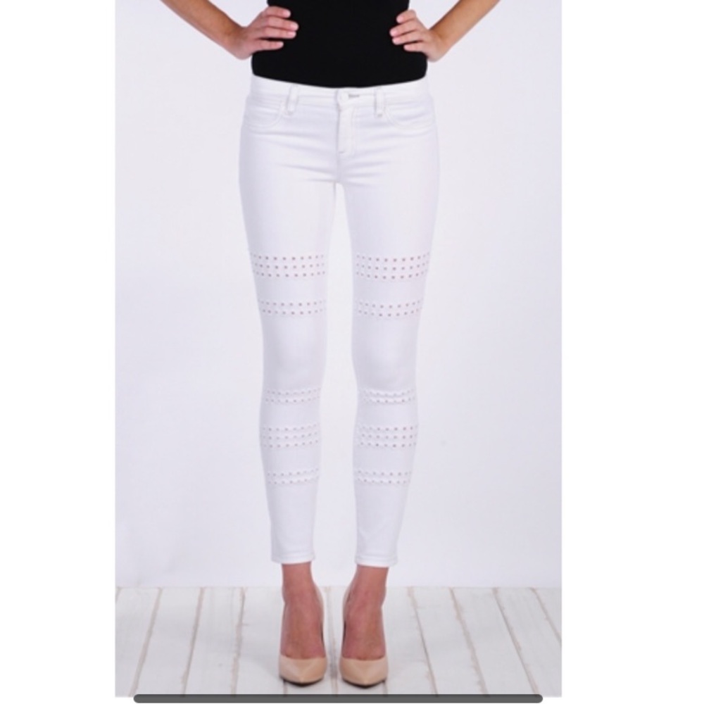 Henry & Belle laser cut Lila Skinny Ankle jean